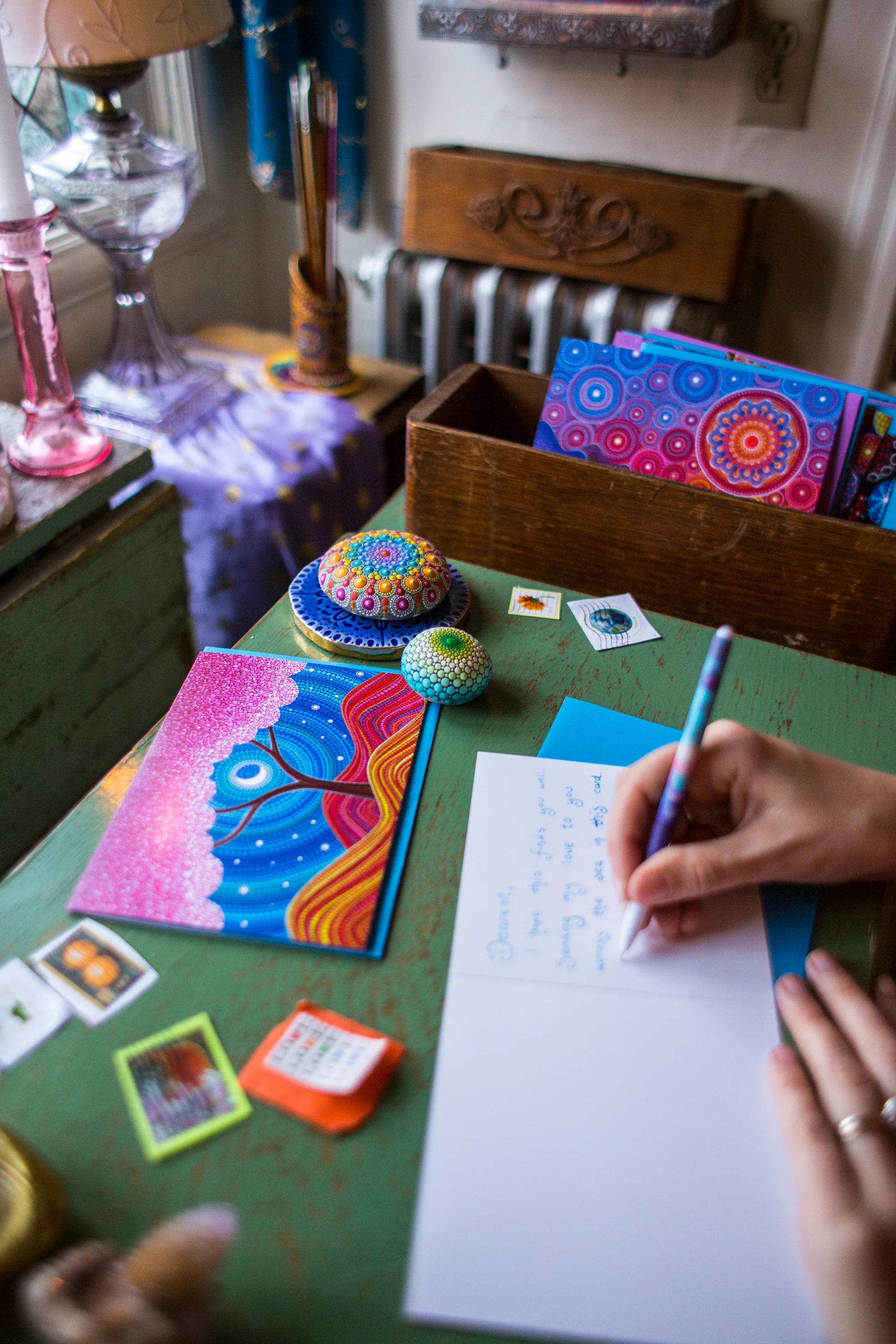 Greeting Card- Arizona Dream — Colourful Artistry | Mandala Stones